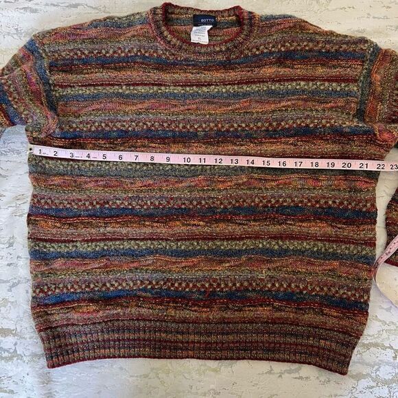 Botto Made in Italy 3D grandpa sweater 80s 90s vintage - Picture 6 of 12
